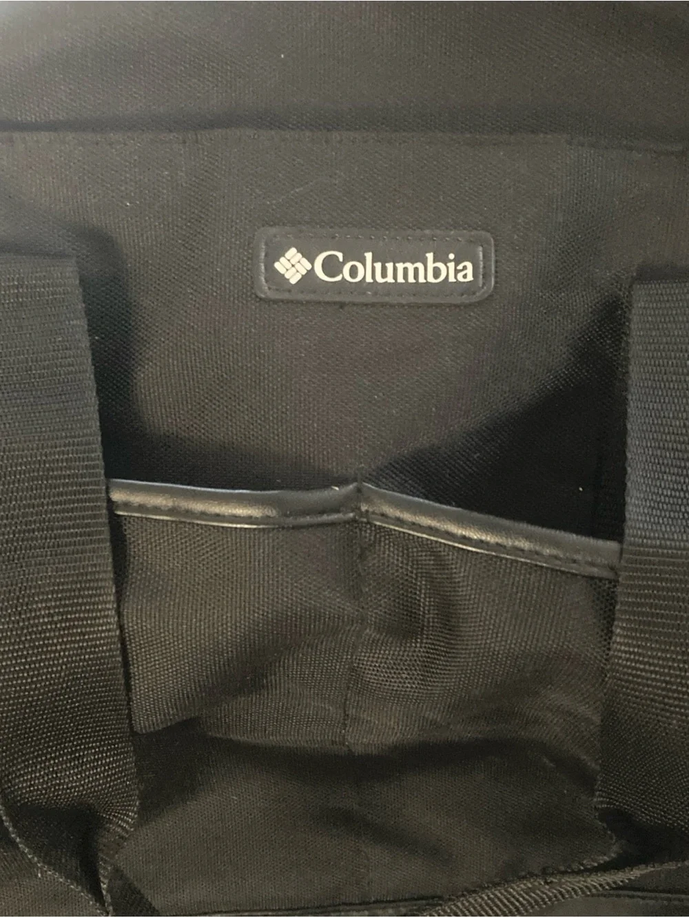 Columbia Diaper Bag Black Multiple Pockets